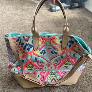 NWOT Stella & Dot bright Summer weekend tote.